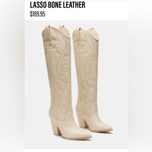 Worn ONCE- Steve Madden, all leather, lasso boot. Retail 189.99.